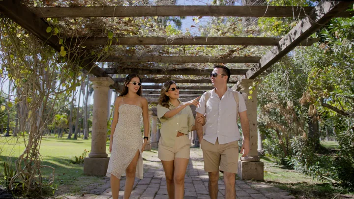 Sendero entre vegetación del Jardín Botánico